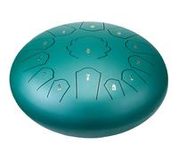 VEVOR Steel Tongue Drum, 12 in & 13 Notes, Steel Drum for Outside Garden, C Major Key, Tank Drum with 2 Mallets & Carry Bag, Hand Pan Drums Percussion Instrument for Musical Education Yoga, Green