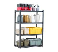 VEVOR Storage Shelves, 2400 lbs, 4 Tier Garage Storage Shelving, 20" D x 40" W x 57" H Adjustable Metal Shelves for Garage Shelves Utility Rack Shelf,