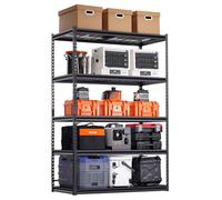 VEVOR Storage Shelves, 3000 lbs, 5 Tier Heavy Duty Garage Shelving, 24" D x 48" W x 72" H Adjustable Metal Shelves for Industrial Shelving Unit Utilit