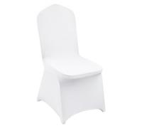 VEVOR Stretch Spandex Folding Chair Covers, Universal Fitted Chair Cover, Removable Washable Protective Slipcovers, for Wedding, Holiday, Banquet, Party, Celebration, Dining (200PCS White)