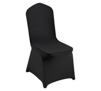 VEVOR Stretch Spandex Folding Chair Covers, Universal Fitted Chair Cover, Removable Washable Protective Slipcovers, for Wedding, Holiday, Banquet, Party, Celebration, Dining (50PCS Black)