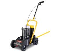 VEVOR Striping Line Marking Machine, 24 x 13 x 35.4 in, 4-Wheel, Heavy Duty Striping Line Marking Machine, Striping Line Machine with Adjustable Width, for Roads, Parking Lots, Sports Field, Black