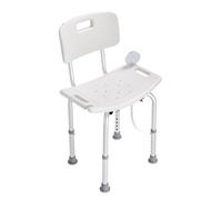 Vevor Sturdy Shower Chair Adjustable Height Non-Slip Bathroom Stool For Elderly Disabled