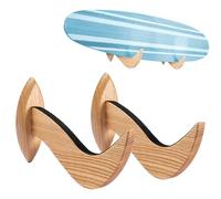 VEVOR Surfboard Wall Mount, Horizontal Surfboard Rack for Storage and Display, Wooden Board Stand Organizer for Wall, Surf Board Holder Ideal for Wakeboards, Snowboards, Kiteboards, Shortboard, Skis