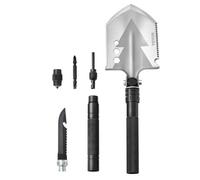 VEVOR Survival Shovel, 8 in 1 Camping Shovel Folding Multitool, Military Grade Portable Compact Tactical Shovel, Multifunction for Off-Roading, Campin