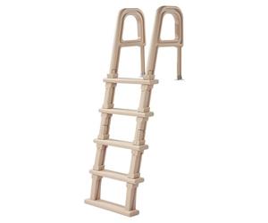 VEVOR Swimming Pool Ladder, Inclined 5-Step Double Handrails Stair, Non-slip Heavy Duty Step, Load Capacity 300 lb, for 48-54" Inground & Above-ground