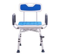 Vevor Swivel Shower Chair 360 Degree, Adjustable Shower Seat With Armrests And Backrest For Inside Shower Or Bathtub