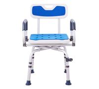 VEVOR Swivel Shower Chair 360 Degree, Adjustable Shower Seat with Pivoting Arms for Inside Showers or Tubs, Non-Slip Rotating Bathtub Shower Chair for Elderly Disabled Injured, 400LBS Capacity
