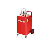 Vevor SYJYCHSGJL435EQSPV0 35 gal Fuel Caddy, Gas Storage Tank on 4 Wheels with Manuel Transfer Pump - Red