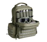 VEVOR Tactical Backpack for 6 Pistols Soft Case with 6 Independent Gun Bags and 10 Magazines, Outdoor Hunting Shooting Gun Backpack with Lockable Zipper, Green