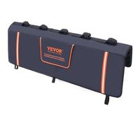 VEVOR Tailgate Bike Pad, 53" Truck Tailgate Pad Carry 5 Mountain Bikes, Tailgate Protection Pad with Reflective Strips and Tool Pockets, Tailgate Pad with Camera Opening for Mid-Size Pickup Trucks