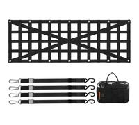 VEVOR Tailgate Net for Truck Bed 54 in x 18 in Cargo Net Durable with 4 Adjustable Buckle Straps Cross-Reinforced Design Extendable & Durable Sui