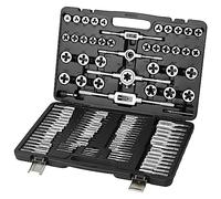 VEVOR Tap and Die Set, 110-Piece Include Metric Size M2 to M18, Bearing Steel Taps and Dies, Essential Threading Tool for Cutting External Internal Threads, with Complete Accessories and Storage Case