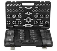 VEVOR Tap and Die Set, 110-Piece Include Metric Size M2 to M18, Bearing Steel Taps and Dies, Essential Threading Tool for Cutting External Internal Threads, with Complete Accessories and Storage Case