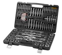 VEVOR Tap and Die Set 116Pcs Metric and SAE Size Bearing Steel Threading Tool