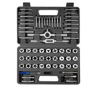 VEVOR Tap and Die Set, 60-Piece Metric and SAE Sizes M3 to M12, #4 to 1/2"