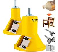 VEVOR Tenon Cutter, 1"/25.4mm & 2"/50.8mm Diameter, with Dual Straight Blades & Button Screws Home Master Kit, Premium Aluminum & Steel Log Furniture Cutter, Commercial Beginner’s Tool for Home DIY