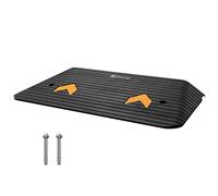 VEVOR Upgraded Rubber Threshold Ramp, 3" Rise Door Ramp with 1 Channel, Natural Rubber Car Ramp with Non-Slip Textured Surface, 33069 lbs Load Capacity Curb Ramp for Wheelchair and Scooter