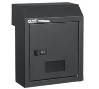 VEVOR Through The Door Key Drop Box Mailbox with Combination Lock Dark Gray