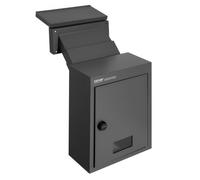 VEVOR Through The Wall Drop Box 31.8x16x42.9 cm Mailbox with Code Lock Black