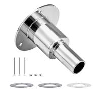 VEVOR Thru Hull Exhaust Skin Fitting, 0.94 inch Diesel Heater Exhaust Skin Fitting, Straight Thru Hull Exhausts Skins Fits Kit with Screws, Nuts & Gasket for Diesel Heaters, 316 Stainless Steel