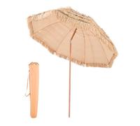 VEVOR Tiki Umbrella, 8 ft Thatched Patio Umbrella with Tilt, Hawaiian Style Beach Parasol with Durable PP Thatch and 8 Metal Ribs, Grass Pool Umbrellas for Beach, Patio, Poolside, Backyard & Garden