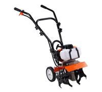 VEVOR Tiller Cultivator Gas Powered 43CC 2-Stroke Garden Cultivator Lawn Garden