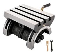 VEVOR Tilting Milling Table 7x5inch Tilting Angle Milling Machine 0-90°Adjustable Swivel Angle Plate with 3 T-slots and an Adjustable Crank Handle Heavy Duty Tilting Milling Machine for Grinding