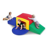 VEVOR Toddler Climbing Toys Indoor, 5 Piece Climb, Crawl and Tunnel Soft Play Equipment, Foam Climbing Toys, Kids Tunnel Maze with Stairs and Ramp,Indoor for Preschoolers Easy to Clean (Assorted)