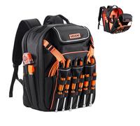 VEVOR Tool Backpack 45 Pockets Tear-resistant Jobsite Backpack for Electrician