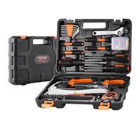 VEVOR Tool Kit, 132 Piece General Household Hand Tool Set, Home Repairing Tool Kit with Portable Tool Storage Case, High-Quality Steel, for Home Maint