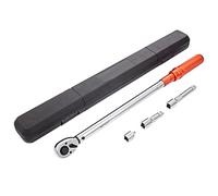 VEVOR Torque Wrench, 1/2-inch Drive Click Torque Wrench 20-250ft.lb/34-340n.m, Dual-Direction Adjustable Torque Wrench Set, Mechanical Dual Range Scales Torque Wrench Kit with Adapters Extension Rod