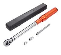 VEVOR Torque Wrench, 3/8-inch Drive Click Torque Wrench 10-80ft.lb/14-110n.m, Dual-Direction Adjustable Torque Wrench Set, Mechanical Dual Range Scales Torque Wrench Kit with Adapters Extension Rod