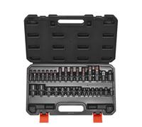 VEVOR Torx Bit Socket and External Torx Socket Set, 31-Piece T8-T70 and E4-E24, S2 Alloy Steel and Cr-V Steel, 1/4 in, 3/8 in, and 1/2 in Drives, with Adapter and Enhanced Storage Case, for Automotive