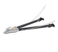 VEVOR Tow Bar, 5000 lbs Towing Capacity with Chains, Powder-Coating Steel Bumper-Mounted Universal Towing Bar with 11''-42.5'' Adjustable Width, 2'' Coupler Fits 2'' Ball, Ideal for RV Car Trailer Tru