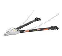 VEVOR Tow Bar, 5500 lbs Towing Capacity with Chains, Powder-Coating Alloy Steel Bumper-Mounted Universal Towing Bar, Coupler Fits 2-Inch Ball Hitch, 39.5-Inch Opening Width, for RV Car Trailer Truck