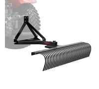 VEVOR Tow Behind Dethatcher 72" 3-Point Lawn Dethatcher Rake with Attachments