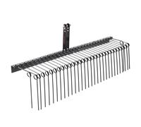 VEVOR Tow Behind Landscape Rake, 72" Tow Dethatcher with 32 Steel Tines, Lawn Dethatcher Rake Attaches to Category 1, 3 Point Hitch for Tractor, for Leaves, Pine Needles, Straw, and Grass