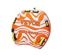 VEVOR Towable Tubes for Boating, 1-2 Riders Inflatable Towable Tube for Boat to Pull, 340lbs Capacity Boat Tubes and Towables for Water Sports - with Fins, Double-Stitched Nylon Cover & Padded Handles