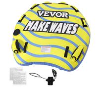 VEVOR Towable Tubes for Boating 1-3 Rider Inflatable Towable Tube with Bumper Fins 510 lbs Water Sport Towable Tubes for Boats to Pull Full Nylon C