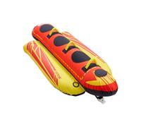 VEVOR Towable Tubes for Boating, 1-3 Riders Inflatable Boat Tubes and Towables, 510lbs Capacity Hot Dog Water Sport Tube for Boat to Pull - with Full Nylon Cover, Padded Handles & Speed Safety Valve