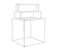 VEVOR Towel Rack 8-Bar Outdoor PVC Towel Holder for Poolside Spa Bathroom White