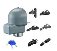 VEVOR Trailer Coupler Lock, Fits 2-5/16-Inch Cast/Bulldog Trailer Couplers, Heavy Duty Trailer Hitch Lock with 3 Keys, Corrision-Resistant, Anti-Theft Coupler Ball Locks for RV, Trailer, Boat, Black