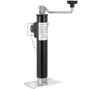 VEVOR Trailer Jack, 2000 lbs Dynamic Load Capacity, Weld-on Pipe-Mount Swivel Trailer Jack, 10" Lift Trailer Jack Stand with Handle for RV Trailer, Horse Trailer, Utility Trailer, and Yacht Trailer