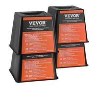 VEVOR Trailer Jack Block, 6000 lbs Capacity per RV Leveling Block, Polypropylene RV Camper Stabilizer Blocks, RV Travel Accessories Use for Any Tongue Jack, Post, Foot, 5th Wheels, 4-Pack