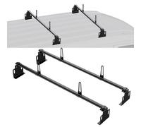 VEVOR Trailer Ladder Rack, 60" 2 Crossbars Ladder Roof Rack, Heavy-duty Steel Van Roof Ladder Rack, 500 lbs Capacity Van Ladder Rack, Fit for Universa