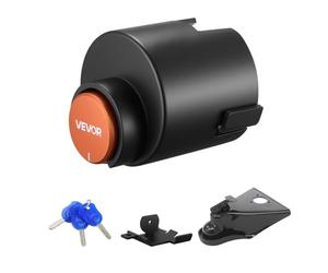 VEVOR Trailer Lock, Fits 2-5/16-Inch Airstream Couplers, Heavy Duty Hitch Lock with 3 Keys Secures Security Chains, Rust-Resistant, Anti-Theft Trailer Tongue Locks for RV, Trailer, and Boat