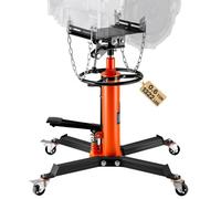 VEVOR Transmission Jack, 600 kg Hydraulic Telescoping Transmission Jack, 81 -170 cm High Lift Floor Jack Stand with Foot Pedal, 360° Swivel Wheel, Hyd
