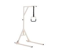 VEVOR Trapeze Bar for Bed Mobility, Height-Adjustable Bed Trapeze with 2 Casters, 350LBS Weight Capacity Heavy Duty Pull Up Assist Bar with Floor Stan