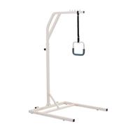 VEVOR Trapeze Bar for Bed Mobility, Height-Adjustable Free Standing Trapeze Bar with 2 Wheels, 300LBS Capacity Bed Pull Up Assist for Elderly Disabled, Ideal for Hospital, Nursing Home & Home Care